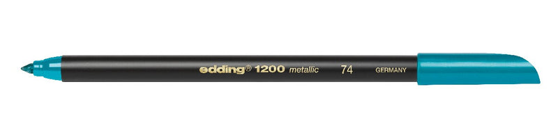 edding 1200 colour pen metallic - 1 tot 3 mm - groen
