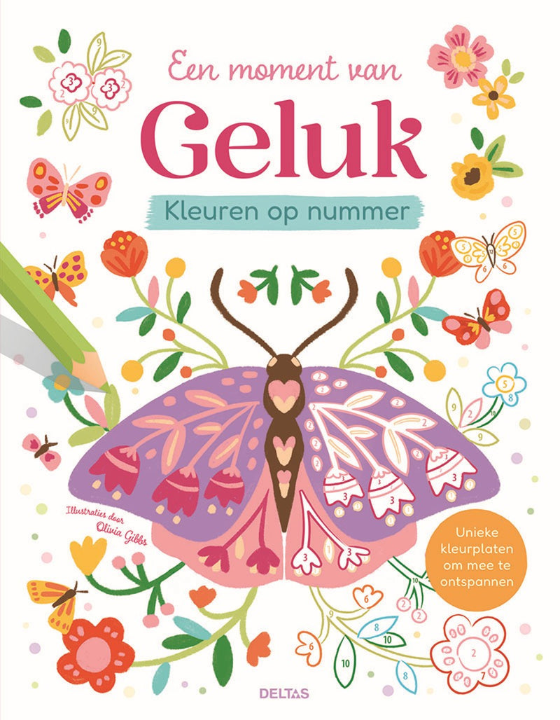 Kleurboek - kleuren op nummer - Een moment van geluk