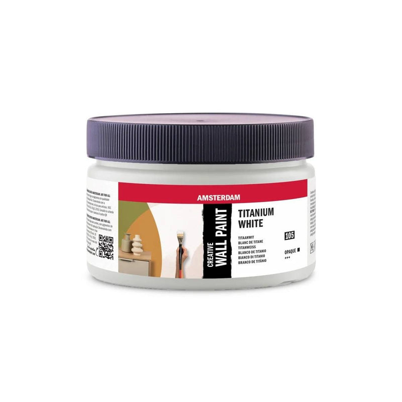 Amsterdam Creative Wall Paint - 250 ml - 105 titanium white