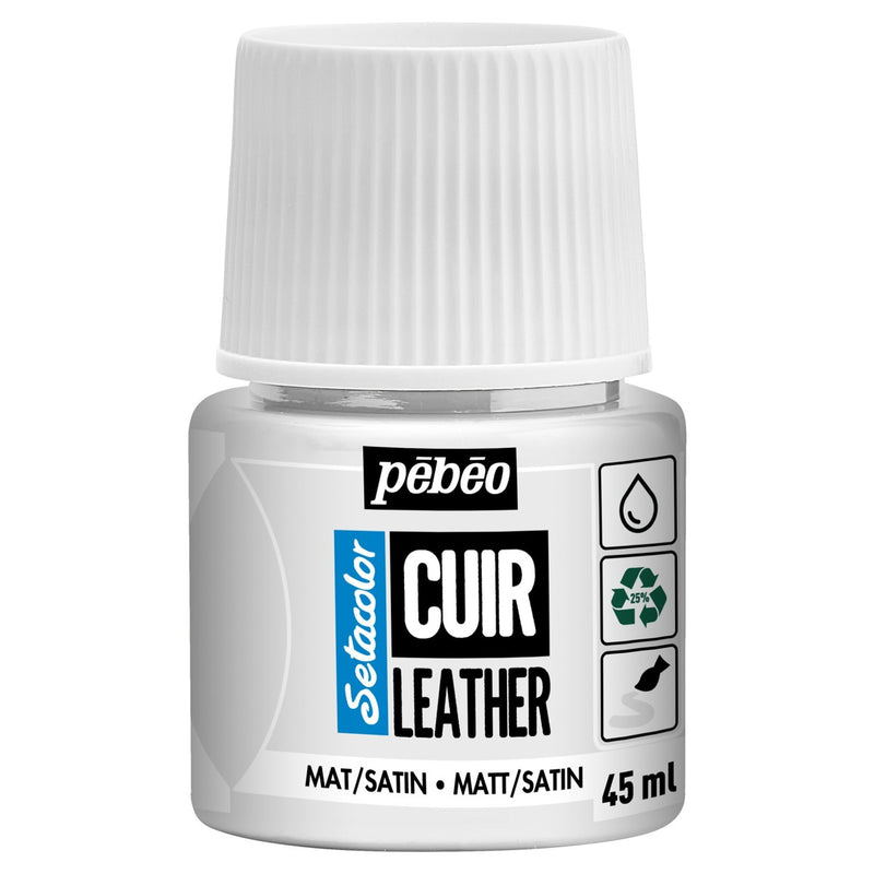 Leerverf - 45 ml - wit