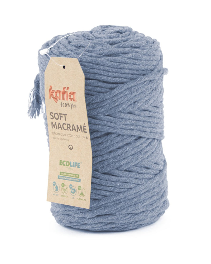 Katia Soft Macramé - donker jeans 506