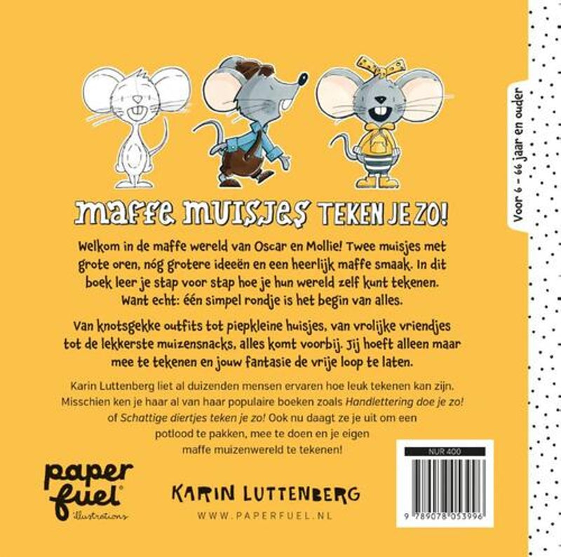 Boek - Paperfuel - Maffe muisjes teken je zo!