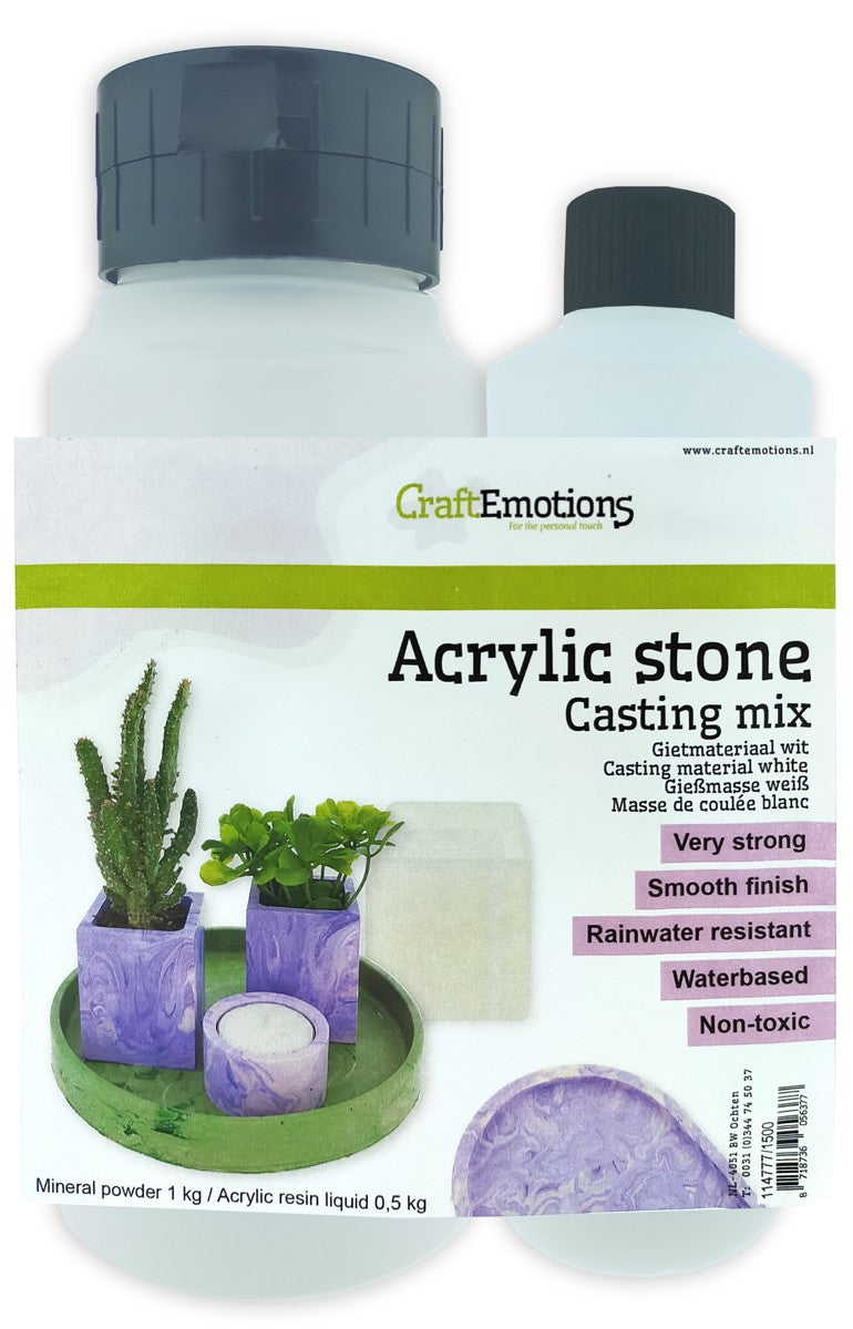 Acrylic Stone casting mix - wit