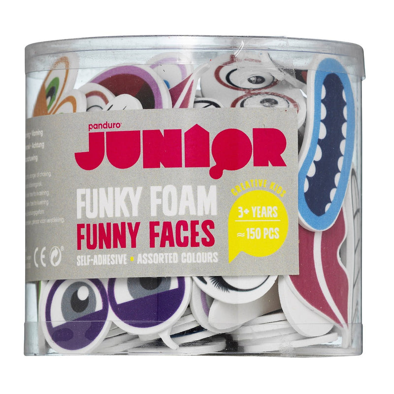 Funky foam stickers - gezichten