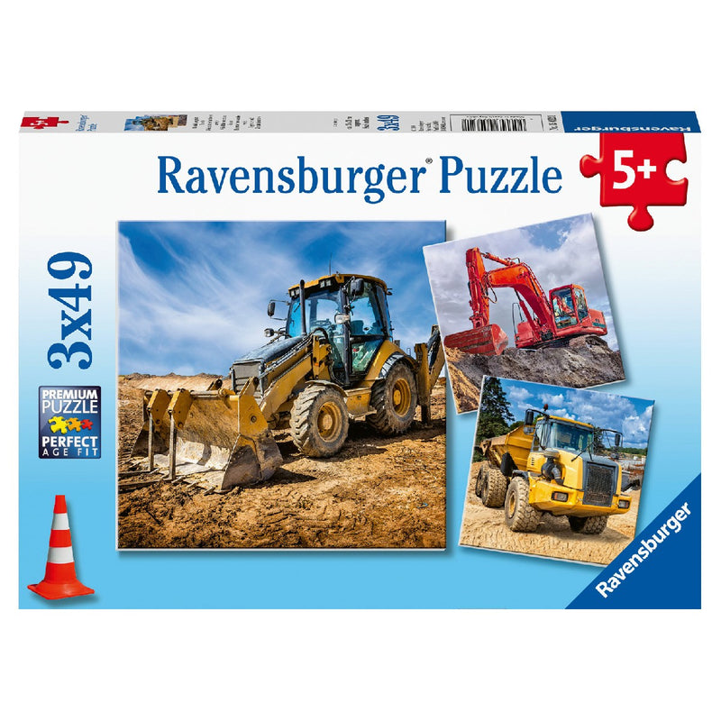 puzzel graafmachines 3x - 49 stukjes