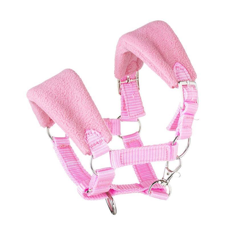Hobby Horse - fleece halster - roze