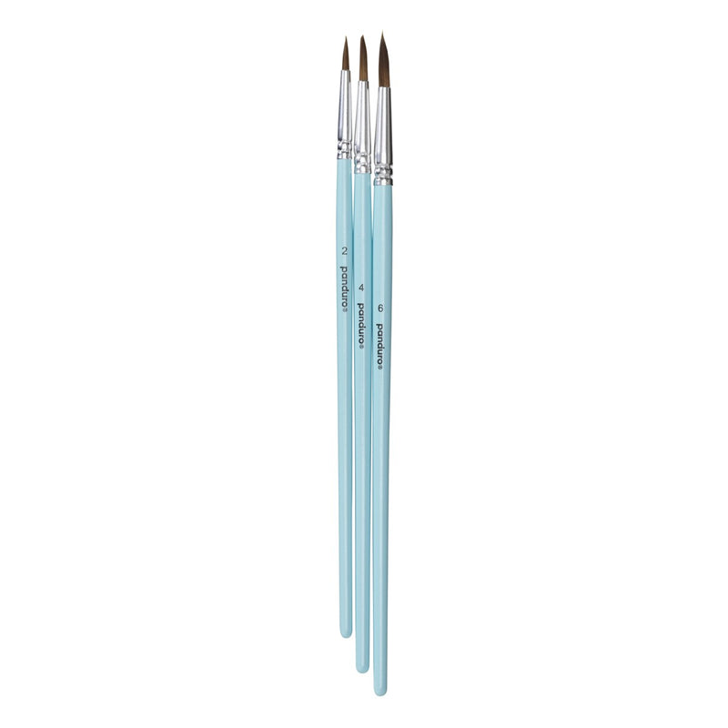 Aquarelpenselen set - 3 stuks - klein