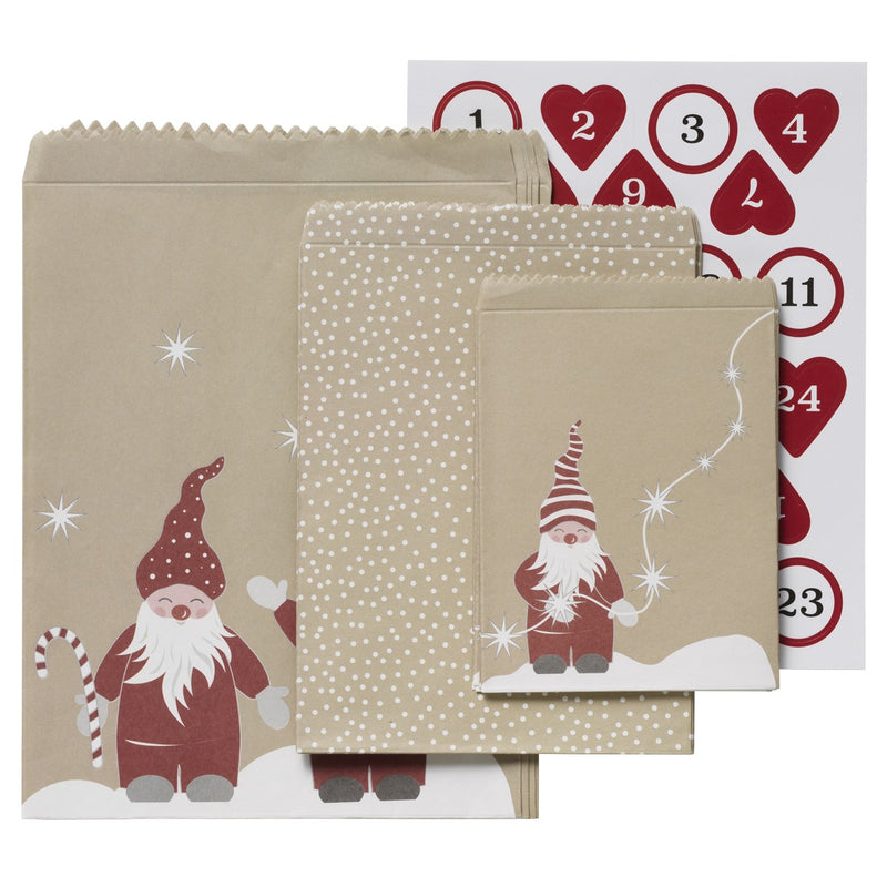 Cadeauzakjes - 24 stuks - kabouters