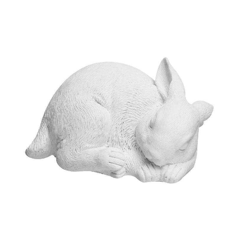 Konijn slapend polyresin 4 cm