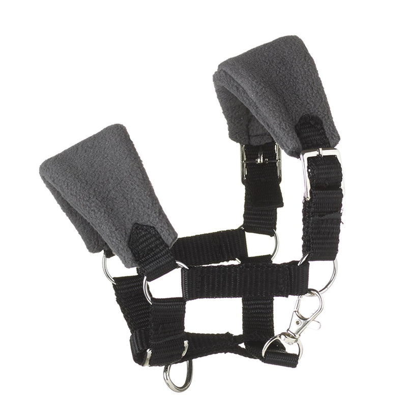 Hobby Horse - fleece halster - donkergrijs