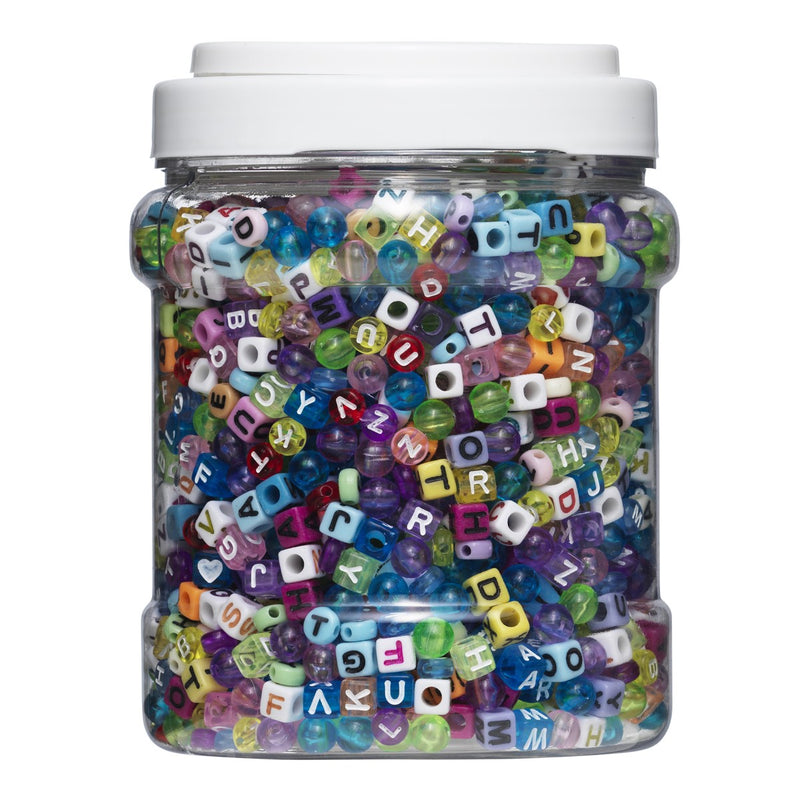 Kralenmix - letters - 2850 stuks