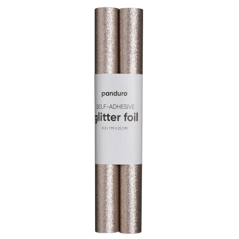 Glitterfolie zelfklevend - 2x 100 cm - champagne