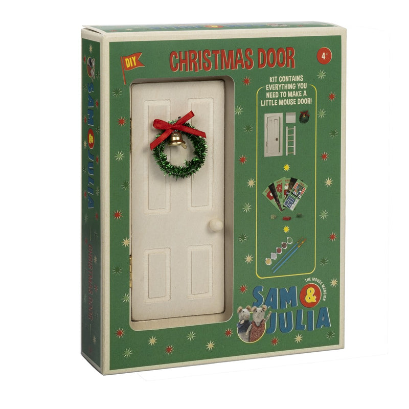 Het Muizenhuis - miniatuur kerst deur