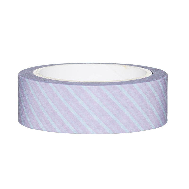 Panduro papertape - 10 meter - paarse strepen