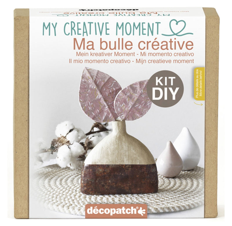 Décopatch DIY kit - vaas & bladeren