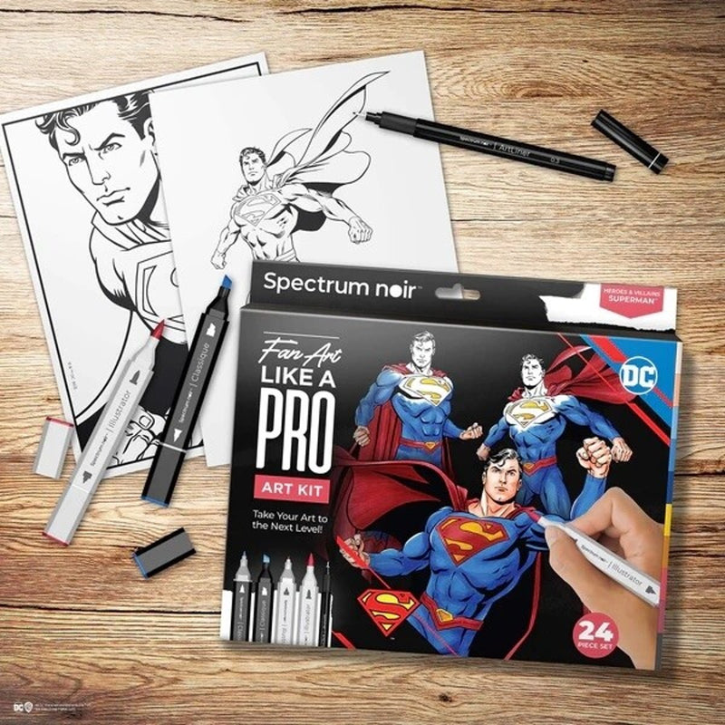 Spectrum Noir Fan Art Like a Pro Art Kit - Superman