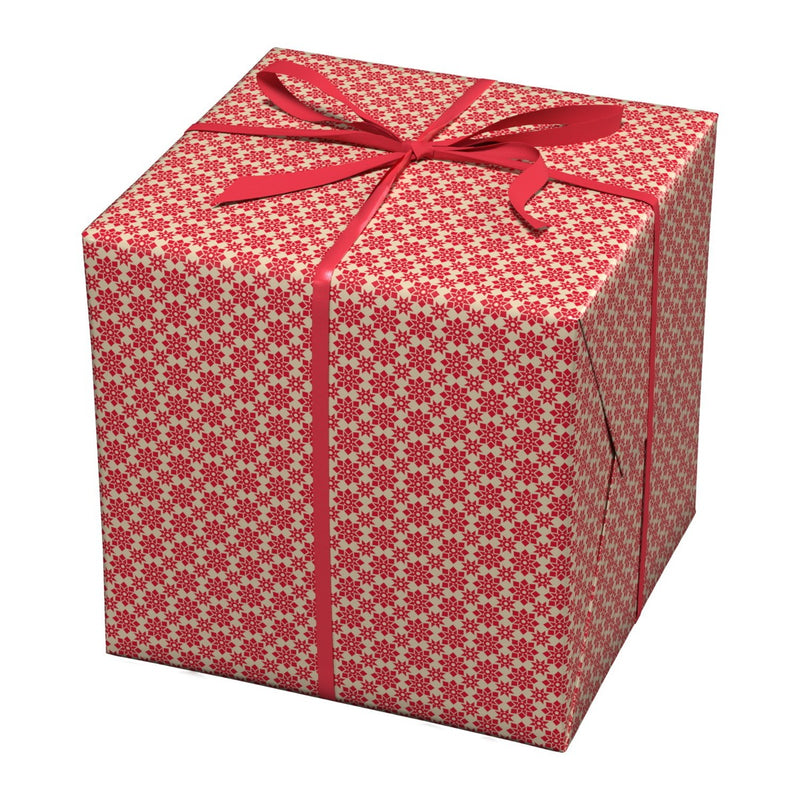 Cadeaupapier - 10 meter - rode sterren