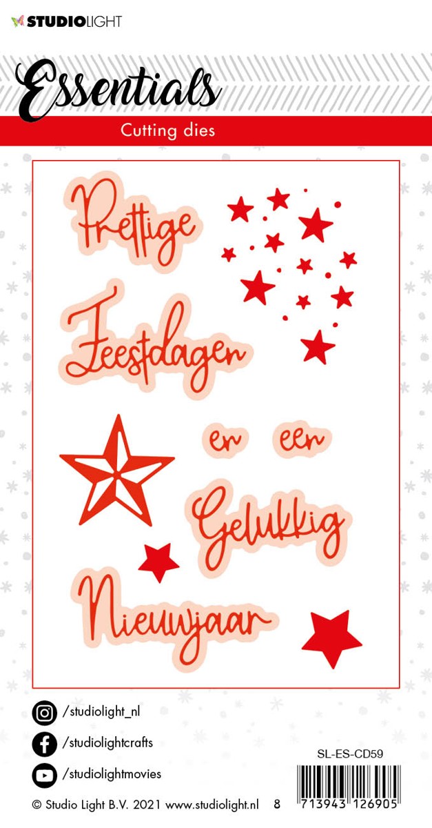 SL Essentials - cutting die - #59 - Prettige feestdagen