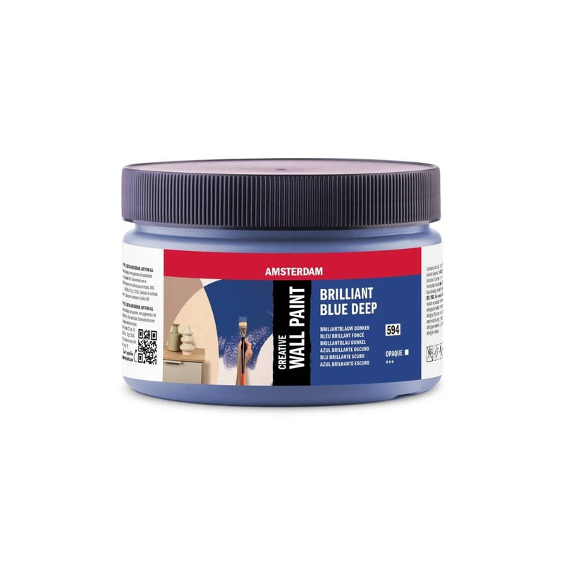 Amsterdam Creative Wall Paint - 250 ml - 594 briljant blue deep