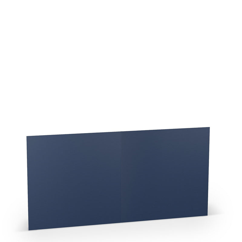 Kaarten - vierkant - 5 stuks - blauw