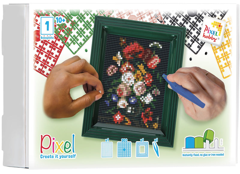 Pixelhobby set met lijst - Stilleven met Bloemen
