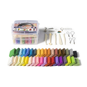 QBIX polymeerklei set - 36 kleuren