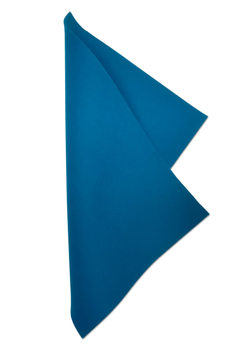 Wolvilt - 20x30 cm - korenblauw