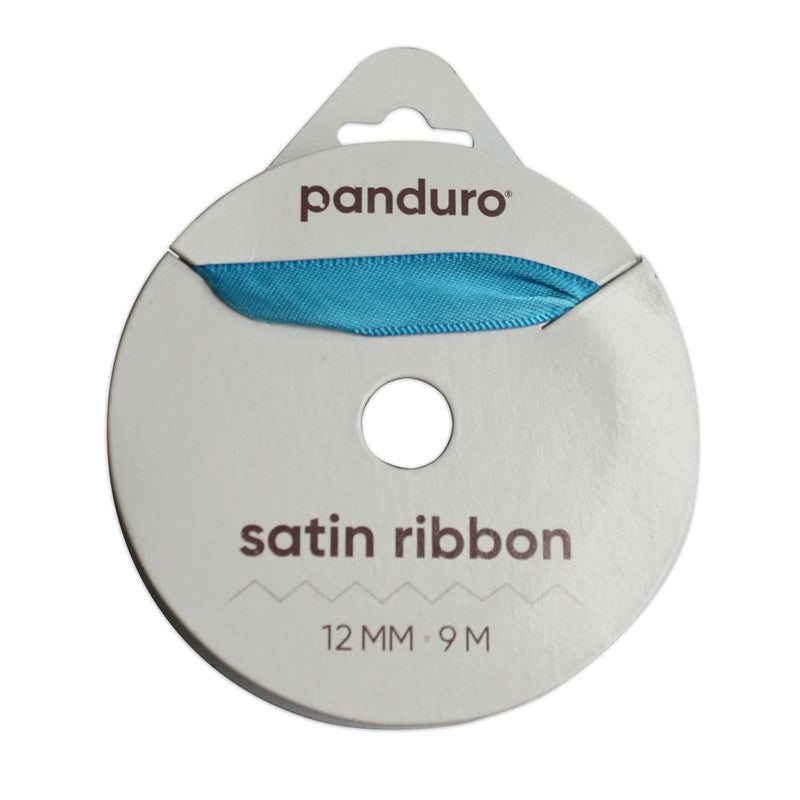 Satijnlint - 12 mm - turquoise