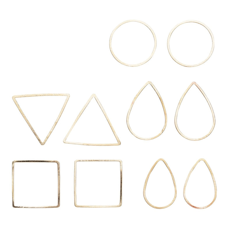 Sieradenframes - 10 stuks - goudkleurig
