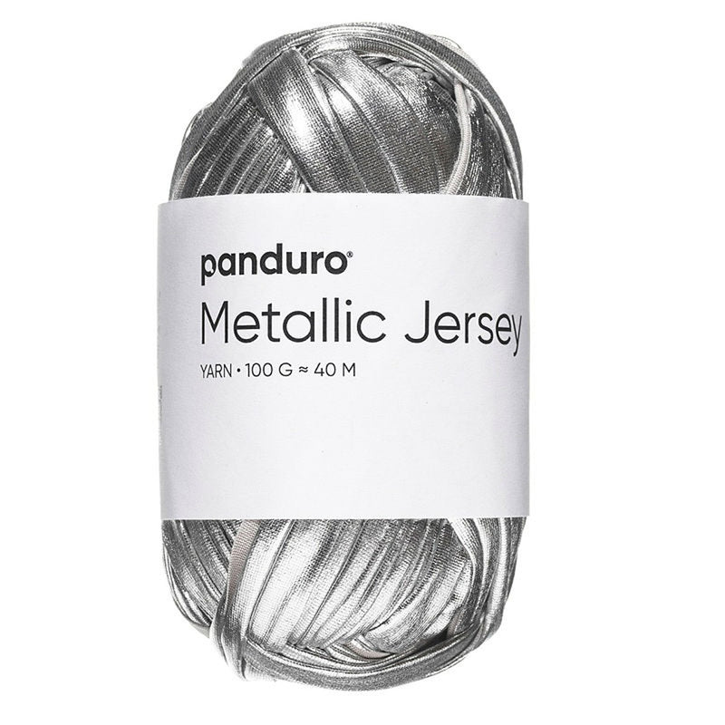 Panduro garen Metallic Jersey - zilver