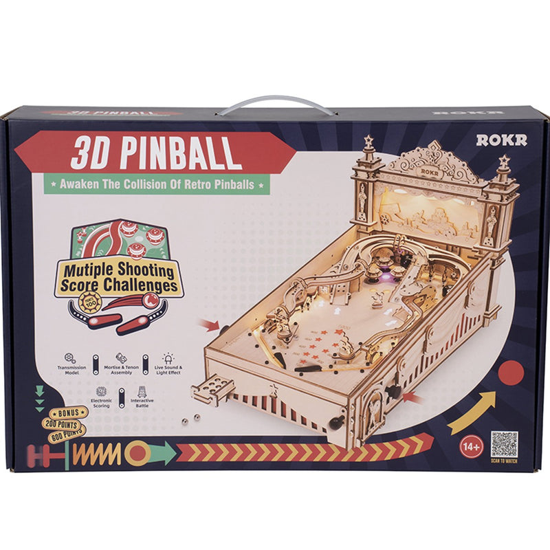 Robotime houten 3D puzzel - 3D Pinball