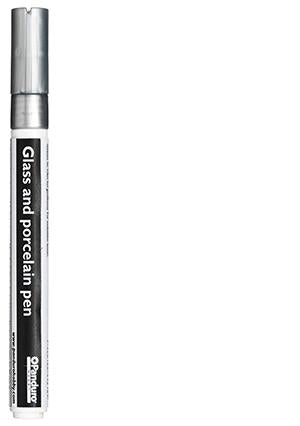 Glas- en porseleinstift - 2 mm - zilver
