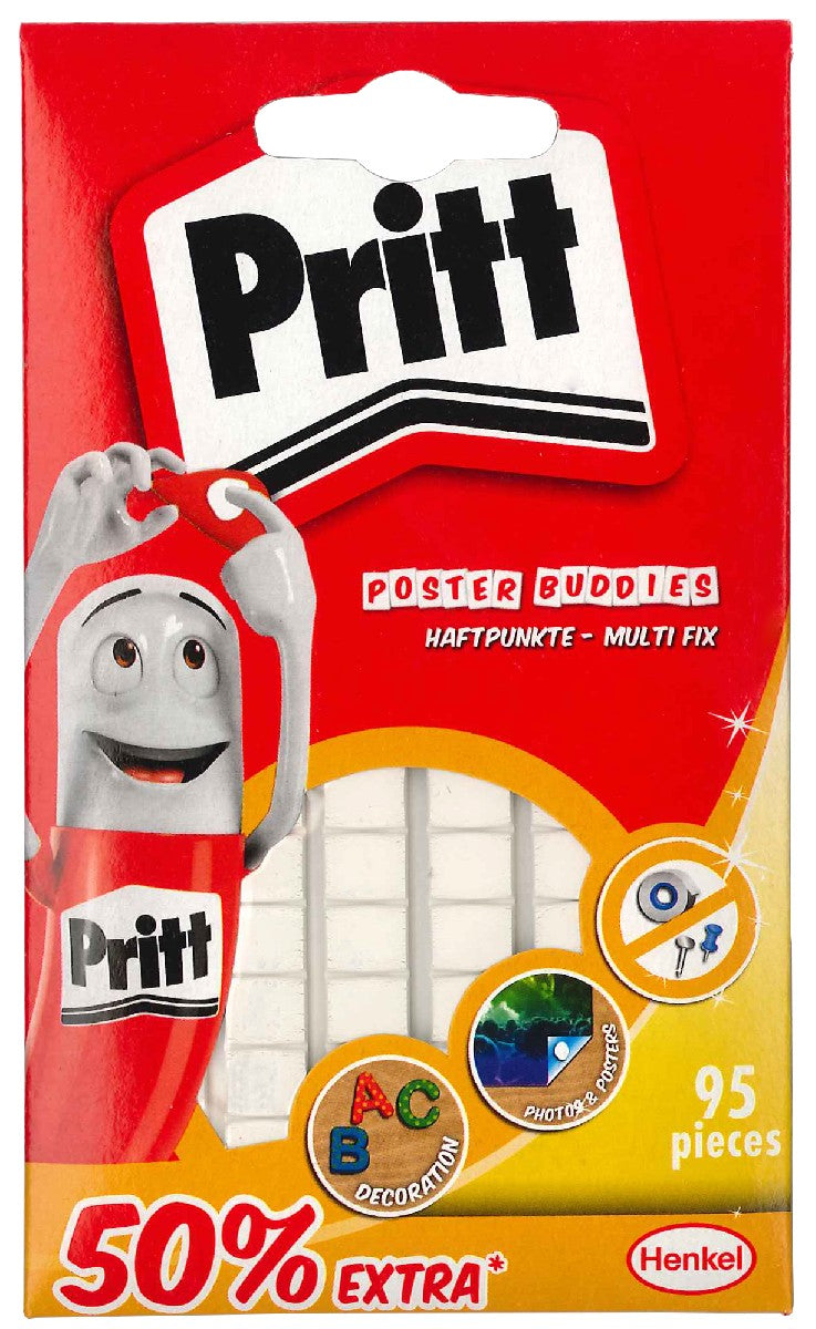Pritt poster buddies kneedlijm - 55 stuks