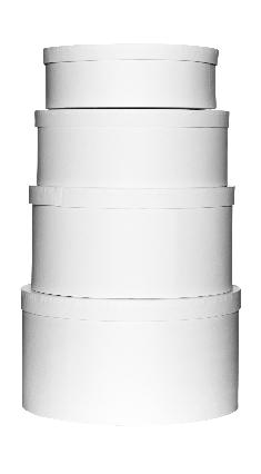 Kartonnen dozen rond- 4 stuks