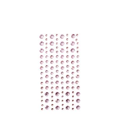 Strass stickers - roze