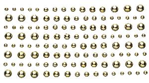 Plakparels 120 stuks- Goud