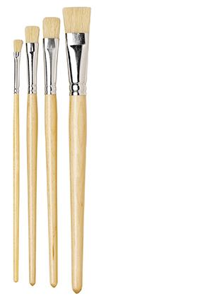 Panduro penselen set - olieverf - plat