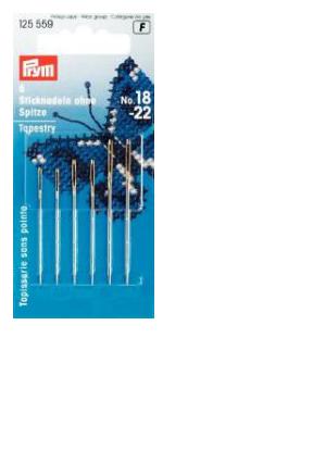 Prym borduurnaalden - stomp - nr. 18 tot 22