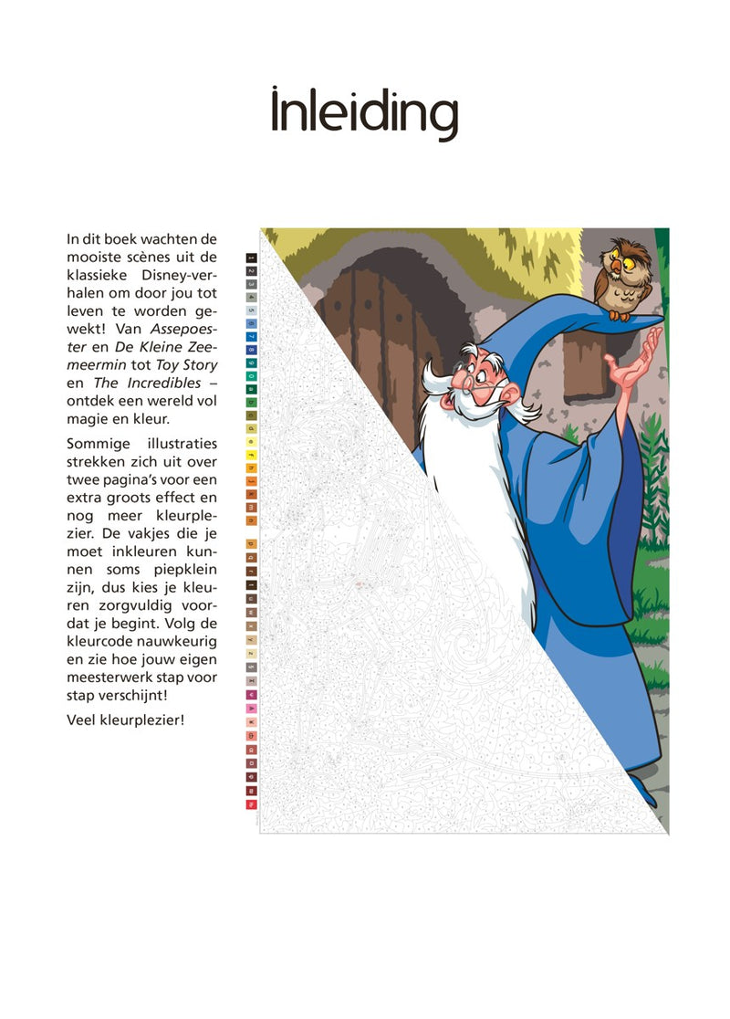 Kleurboek - Kleuren op nummer voor volwassenen - Disney Classics 2