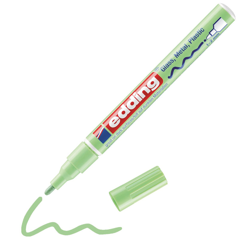 edding 751 lakmarker - glans - 1 tot 2 mm - pastel groen