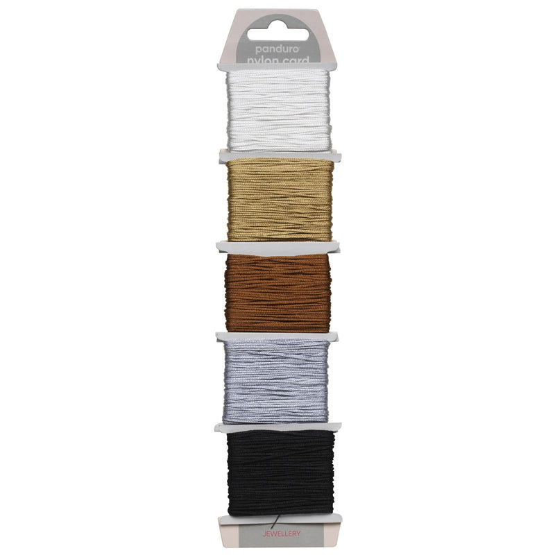 Nylonkoord - 5x10 meter - 1 mm - naturel