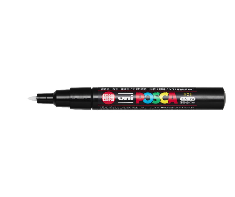 POSCA acrylmarker - extra fijn PC-1MC - 0,7-1 mm - zwart