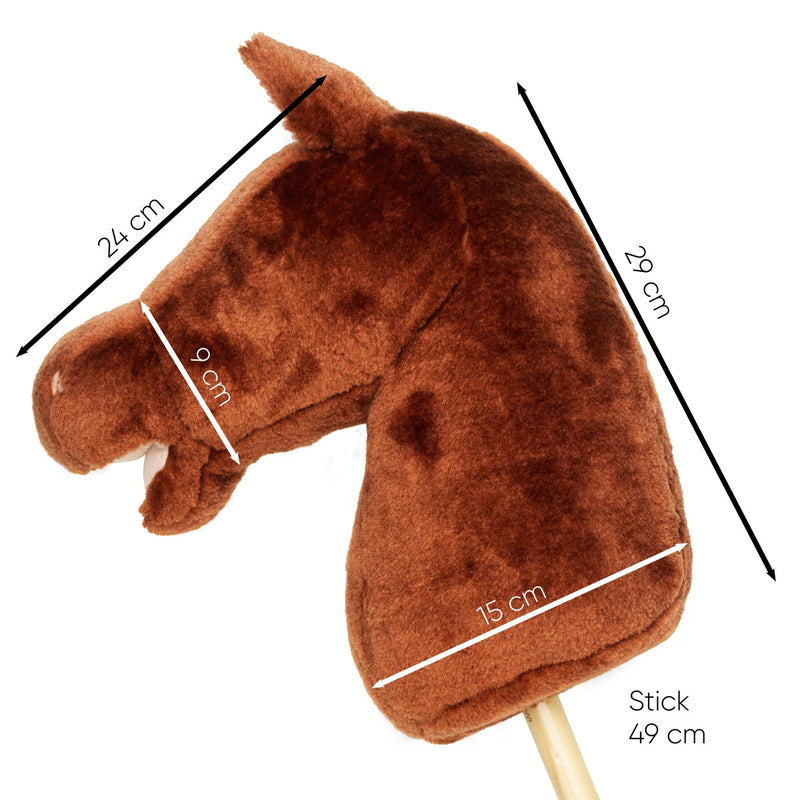 Hobby Horse - basis stokpaard - bruin