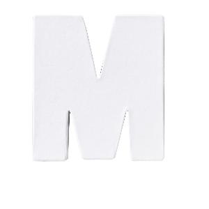 Letter karton M- Wit 10 cm