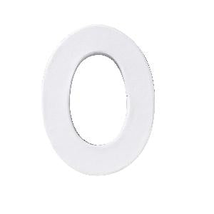 Letter karton O- Wit 10 cm