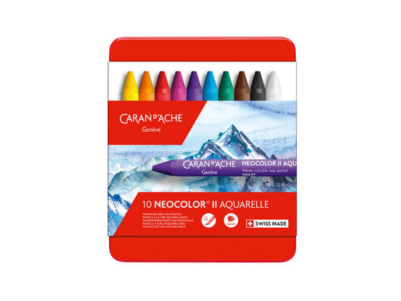 Caran d'Ache WK - Neocolor II Aquarel Pastels - 10 stuks