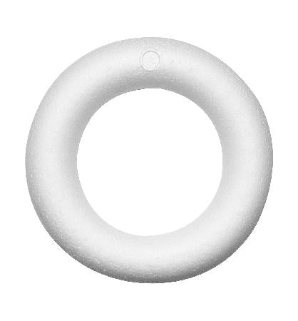 Piepschuim ring met platte kant - 25 cm