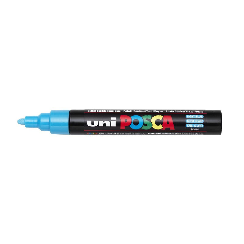 POSCA acrylmarker - medium PC-5M - 1,8-2,5 mm - lichtblauw