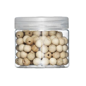 Houten kralen - 150 stuks /8 mm - naturel