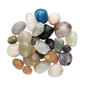 Stenen kralenmix - 100 gram - assorti